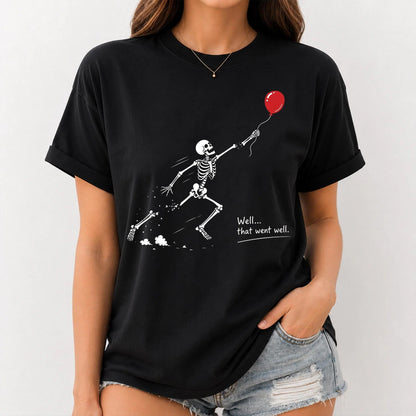 Skeleton Lost Balloon Funny Halloween Shirt