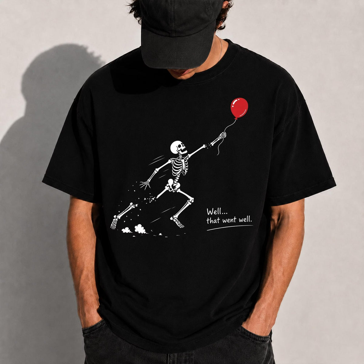 Skeleton Lost Balloon Funny Halloween Shirt