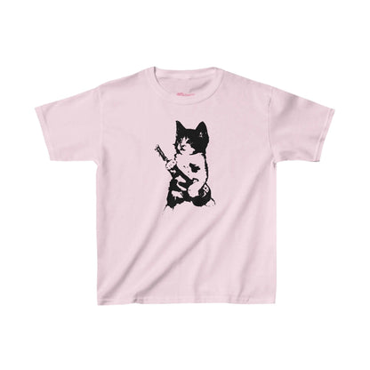 Rockstar Kitten Y2K Baby Tee
