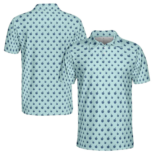 Funny Middle Finger Doodle Golf Polo Shirt #2