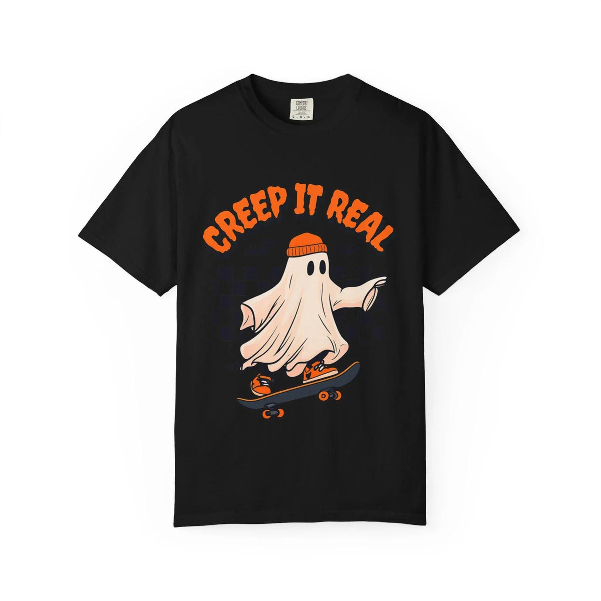 Retro Skateboard Creep It Real Ghost T-Shirt