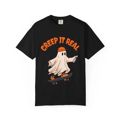 Retro Skateboard Creep It Real Ghost T-Shirt