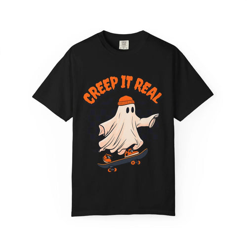 Retro Skateboard Creep It Real Ghost T-Shirt