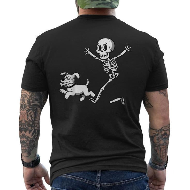 Skeleton Chasing Dog Halloween Shirt