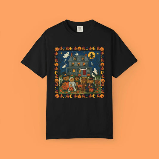 Vintage Halloween Spooky Grandma Core Bear T-Shirt