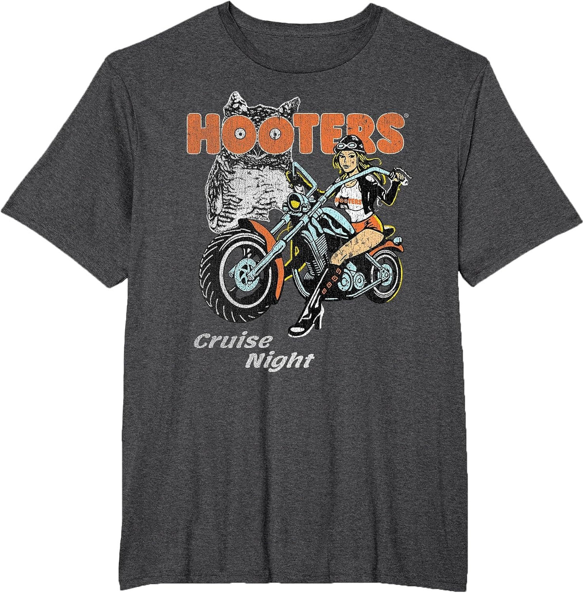 Hooters Cruise Night Biker Chick Vintage T-Shirt