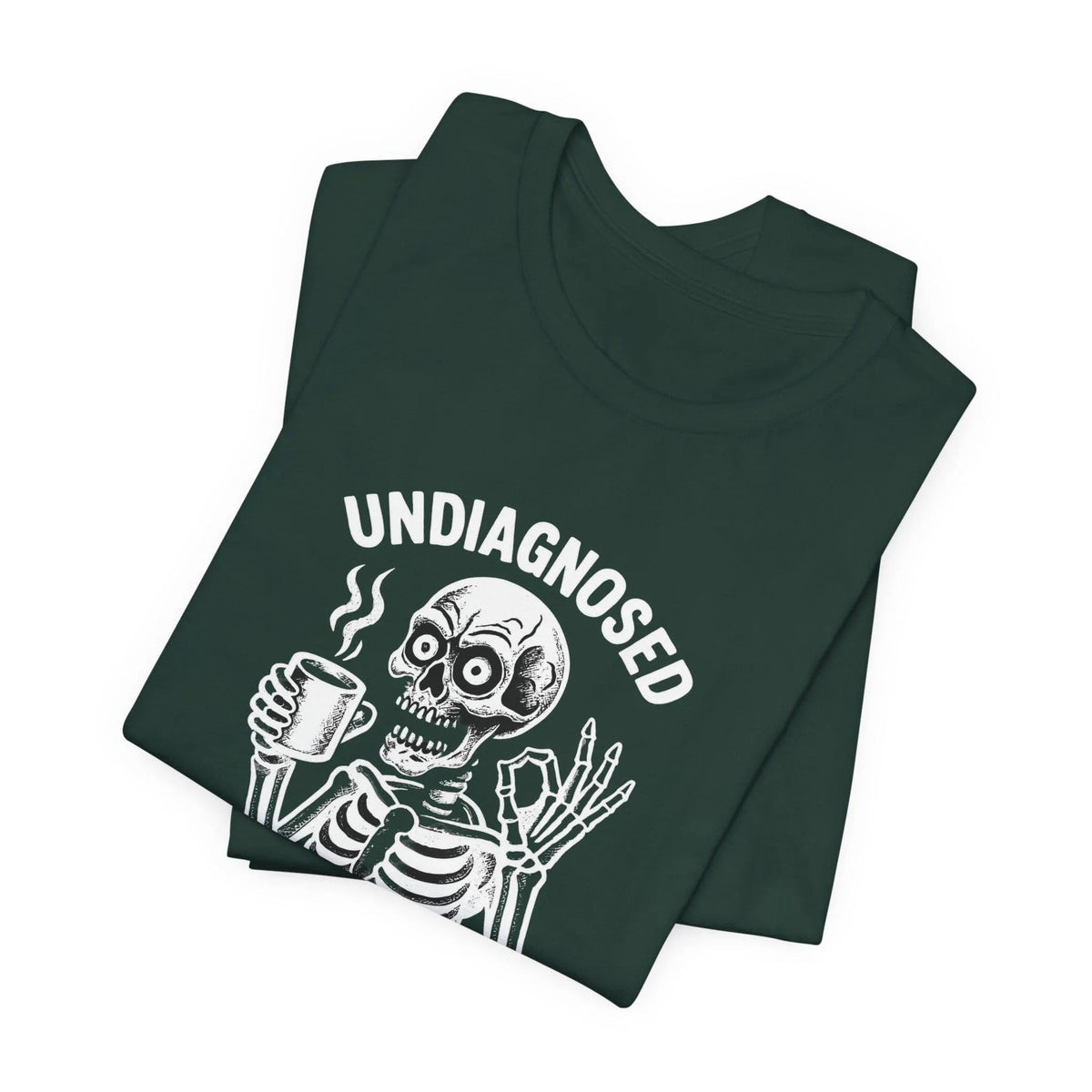 Undiagnosed Skeleton Halloween Coffee Shirt