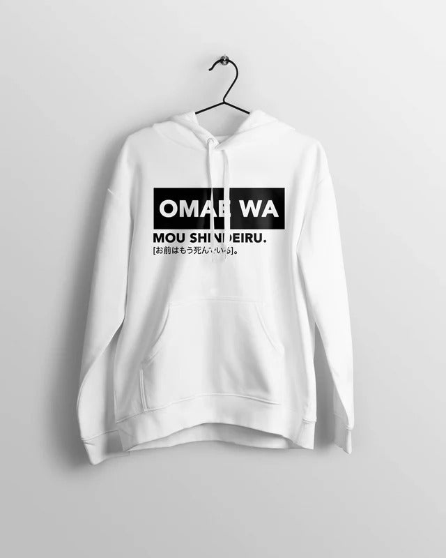 Nani Anime Hoodie - Omae Wa Mou Shindeiru Meme Imouri