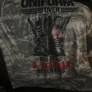 Custom Name U.S. Veteran Military Camo Polo Shirt