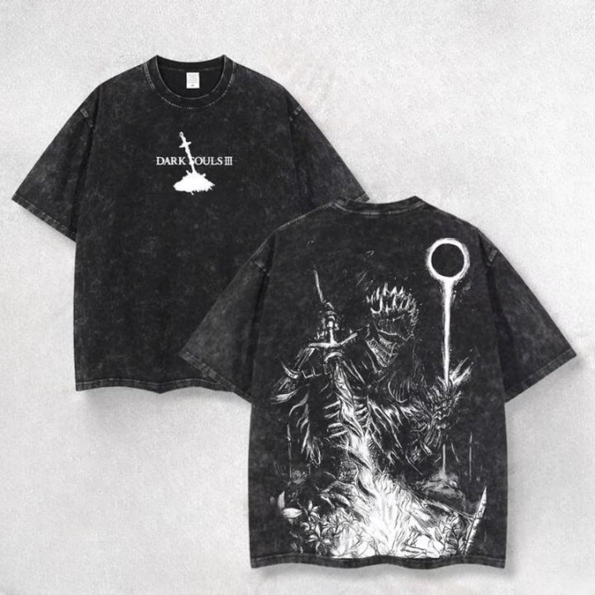 Lord of Cinder Fantasy Warrior Washed T-Shirt