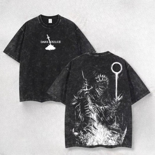 Lord of Cinder Fantasy Warrior Washed T-Shirt