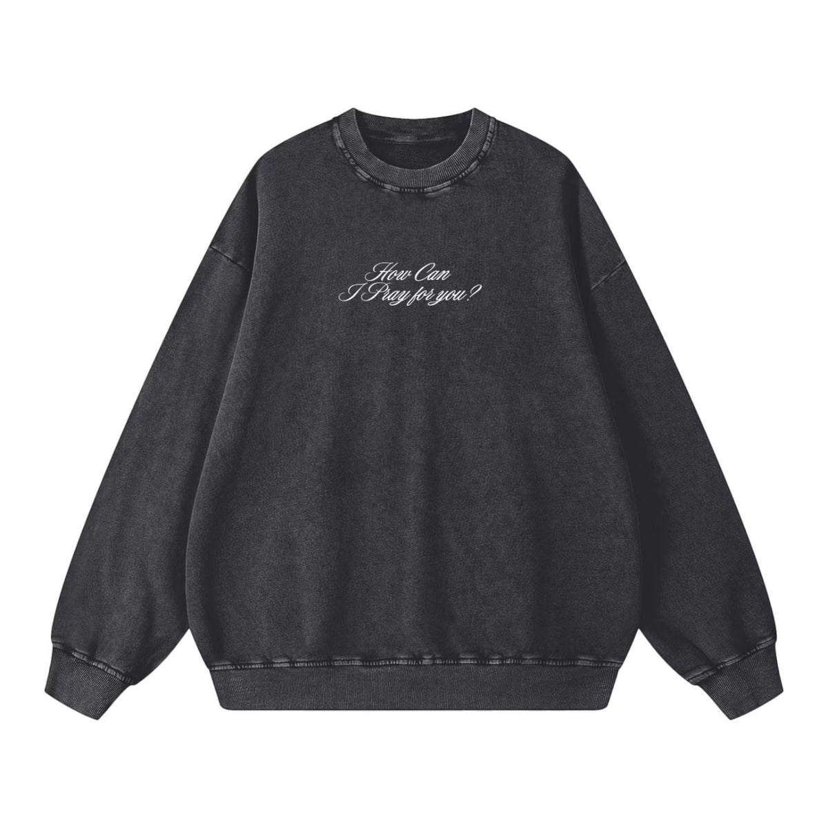 Acid Wash Oversized Sweatshirt