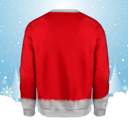 Funny Santa Belly Ugly Christmas Sweatshirt