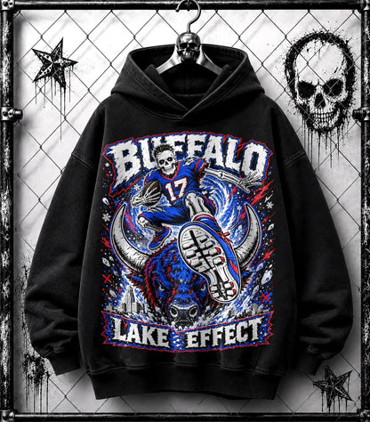 Vintage Buffalo Football Washed Hoodie