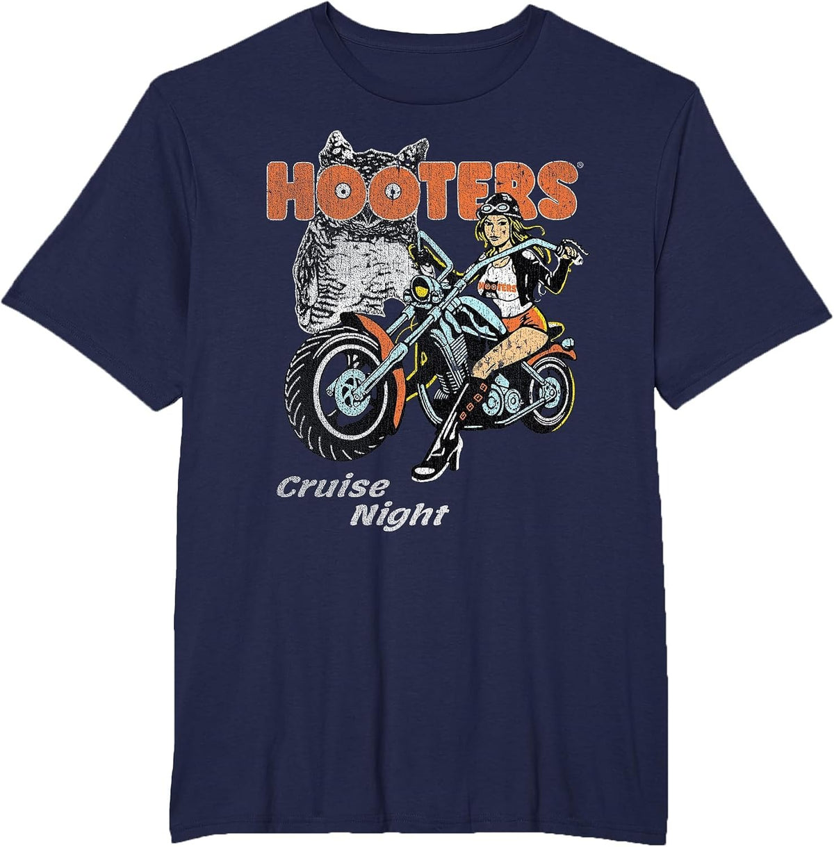 Hooters Cruise Night Biker Chick Vintage T-Shirt