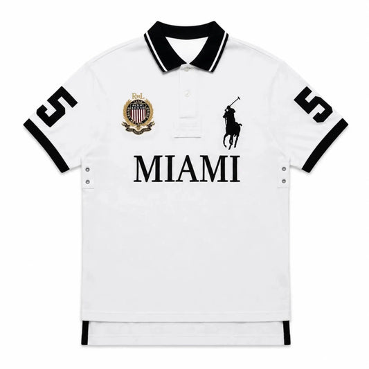 Miami City Embroidered Premium Polo Shirt