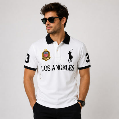 Los Angeles Equestrian Embroidered Premium Polo Shirt