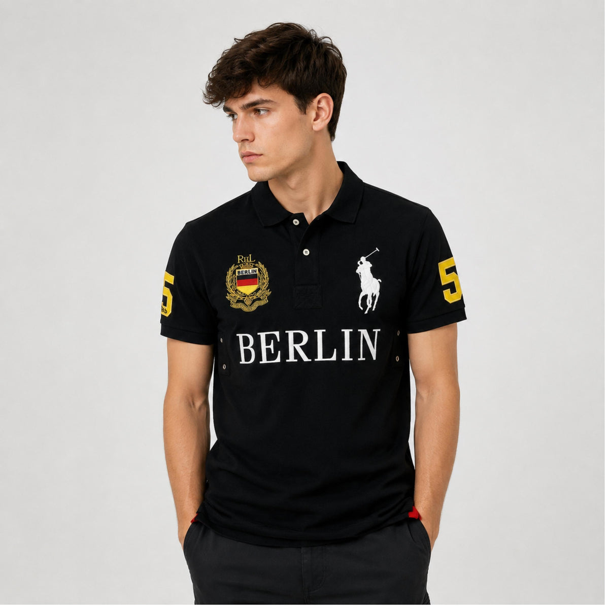 Berlin Equestrian Embroidered Premium Polo Shirt