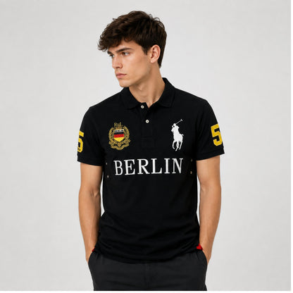 Berlin Equestrian Embroidered Premium Polo Shirt