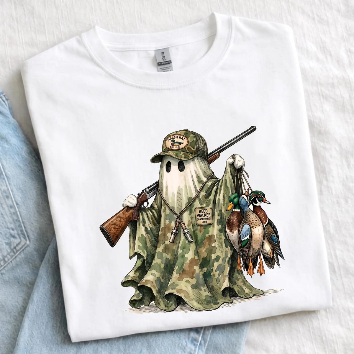 Duck Hunting Halloween Ghost Duck
