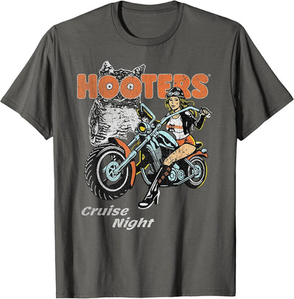 Hooters Cruise Night Biker Chick Vintage T-Shirt