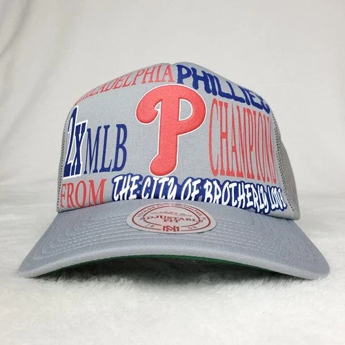 Philadelphia Puff Print Logo Trucker Cap Hat