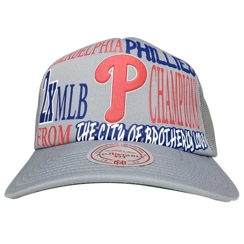 Philadelphia Puff Print Logo Trucker Cap Hat