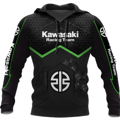 Kawasaki Motorcycle Uniform Hoodie
