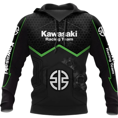 Kawasaki Motorcycle Uniform Hoodie