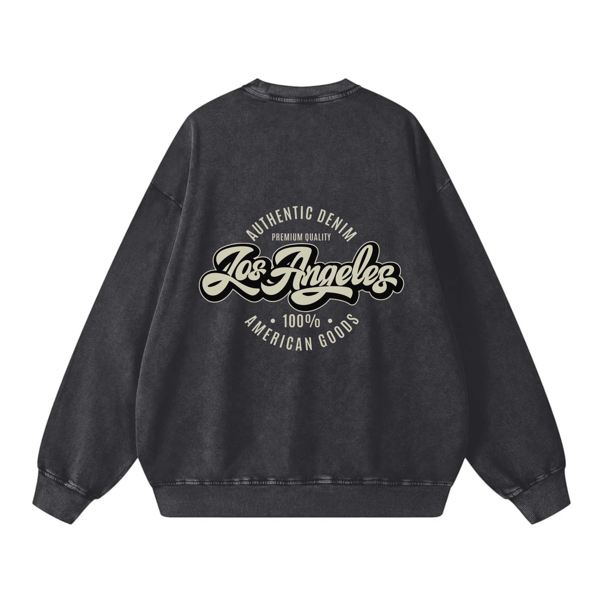 Los Angeles Vintage Typography Wash Sweatshirt