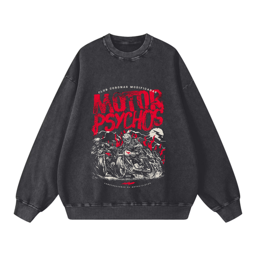 Harley-Davidson Vintage Biker Style Wash Sweatshirt