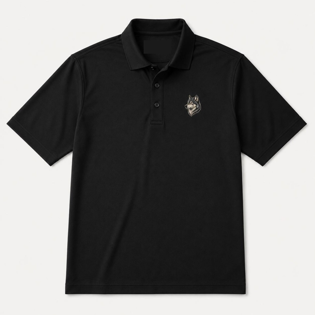 Wolf Embroidered Premium Golf Polo Shirt
