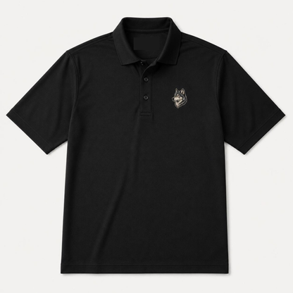 Wolf Embroidered Premium Golf Polo Shirt