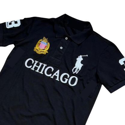 Vintage Chicago Retro Streetwear Polo Shirt