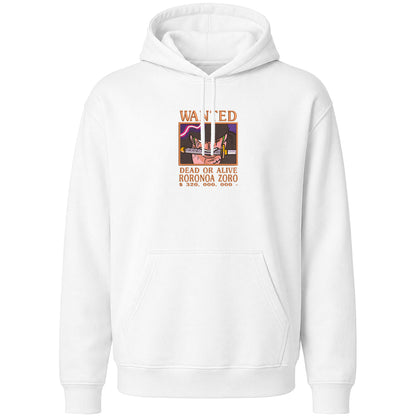 ONEPIECE WANTED ZORO Embroidered Hoodie