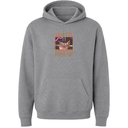 ONEPIECE WANTED ZORO Embroidered Hoodie