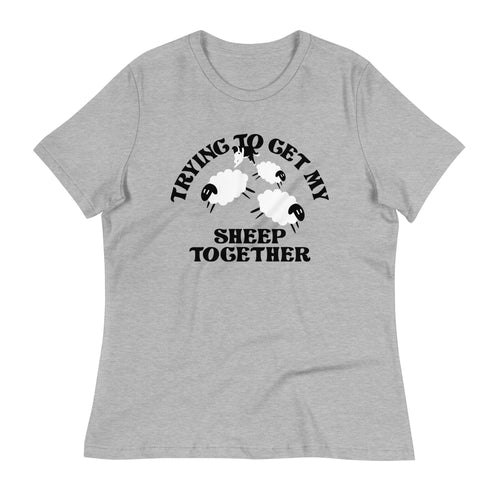 Trying To Get My Sheep Together Women's Signature Tee Unisex T-shirt, Sweatshirt, Hoodie, Long Sleeve Tee apparel design preview 1